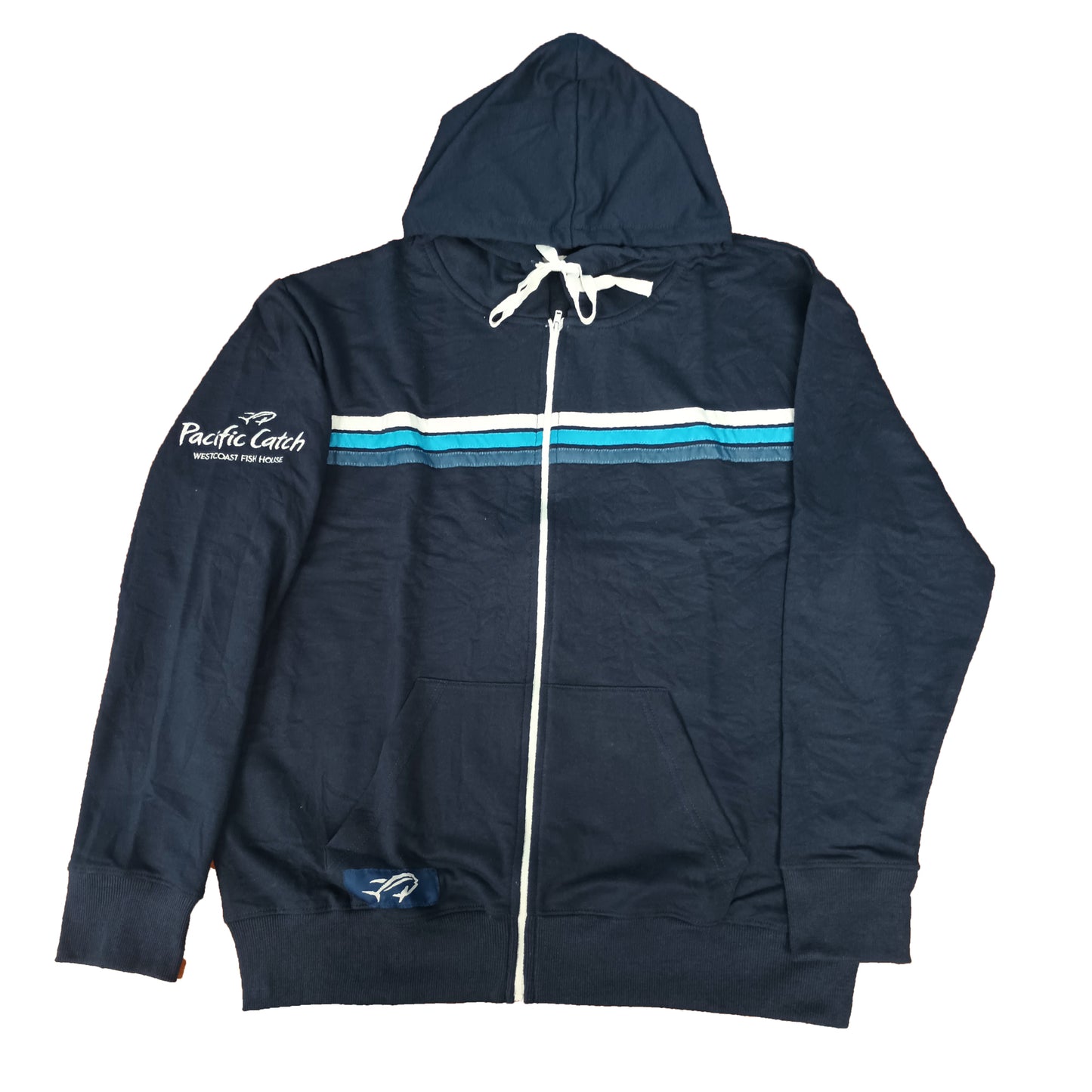 Pacific Catch Striped Hoodie - Blue