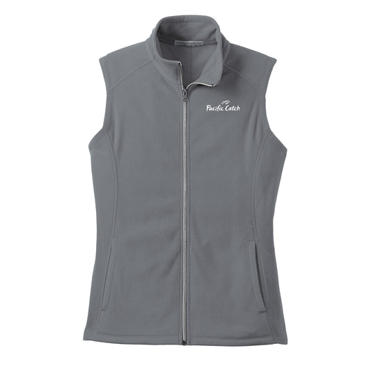 Women's Pacific Catch Fleece Vest - Pearl Grey