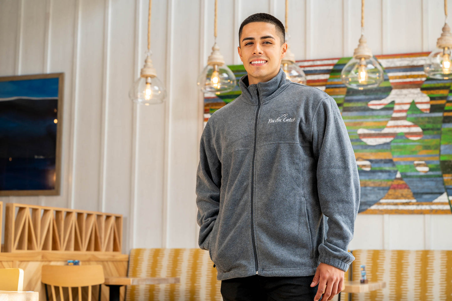 Men's Pacific Catch Fleece Jacket - Charcoal