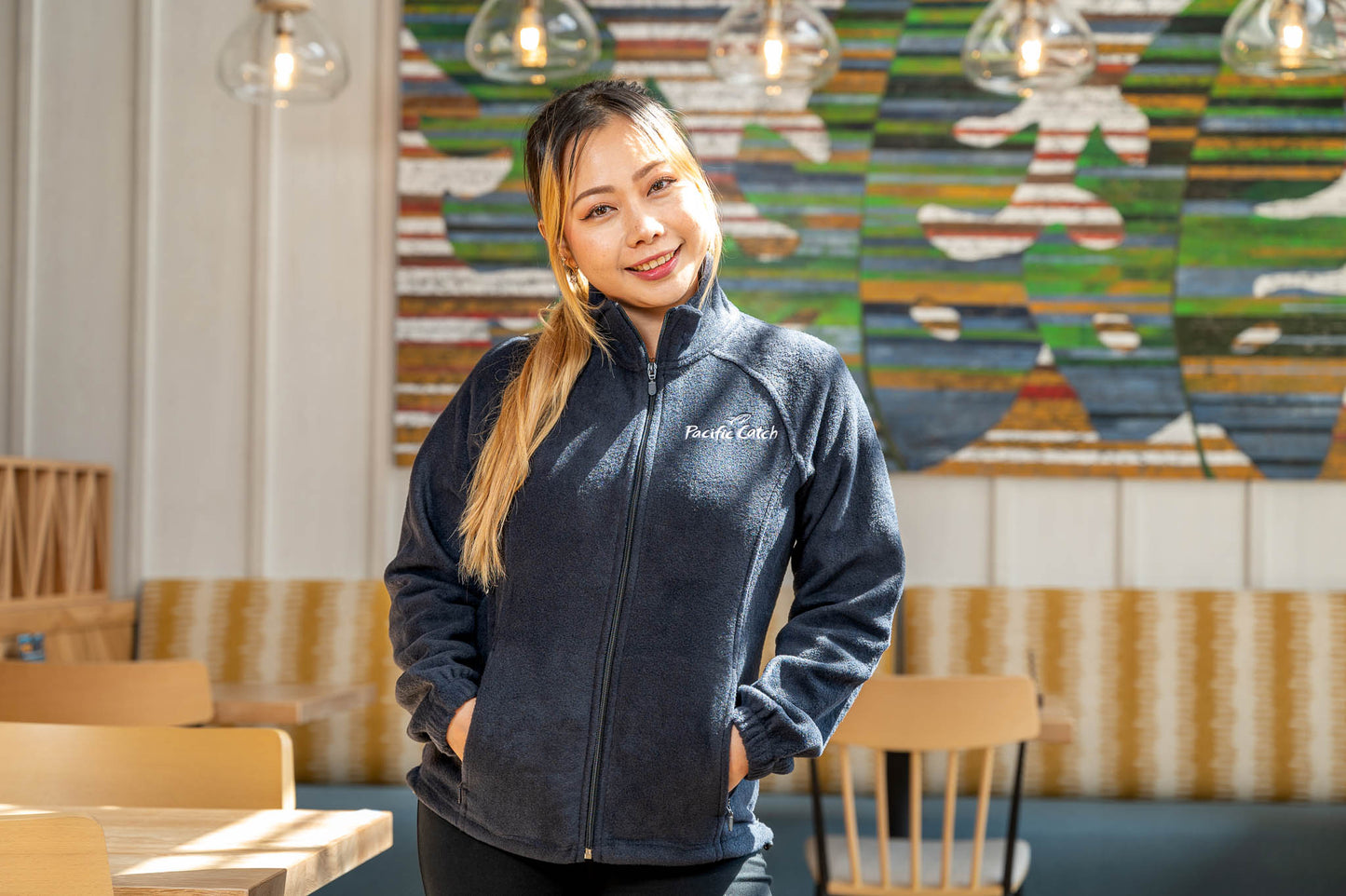 Women's Pacific Catch Fleece Jacket - Navy